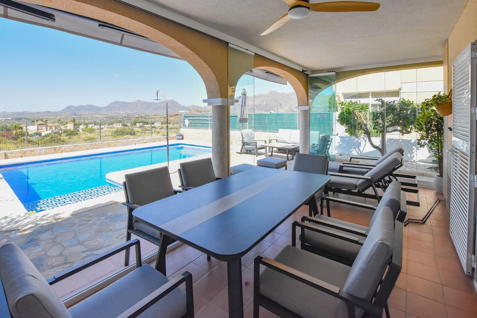 Overdekt terras voor alle weerstomstandigheden